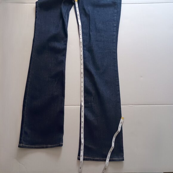 Old Navy WOW Boot-cut Dark Wash Denim Jeans Women's 10 Tall - Picture 11 of 14